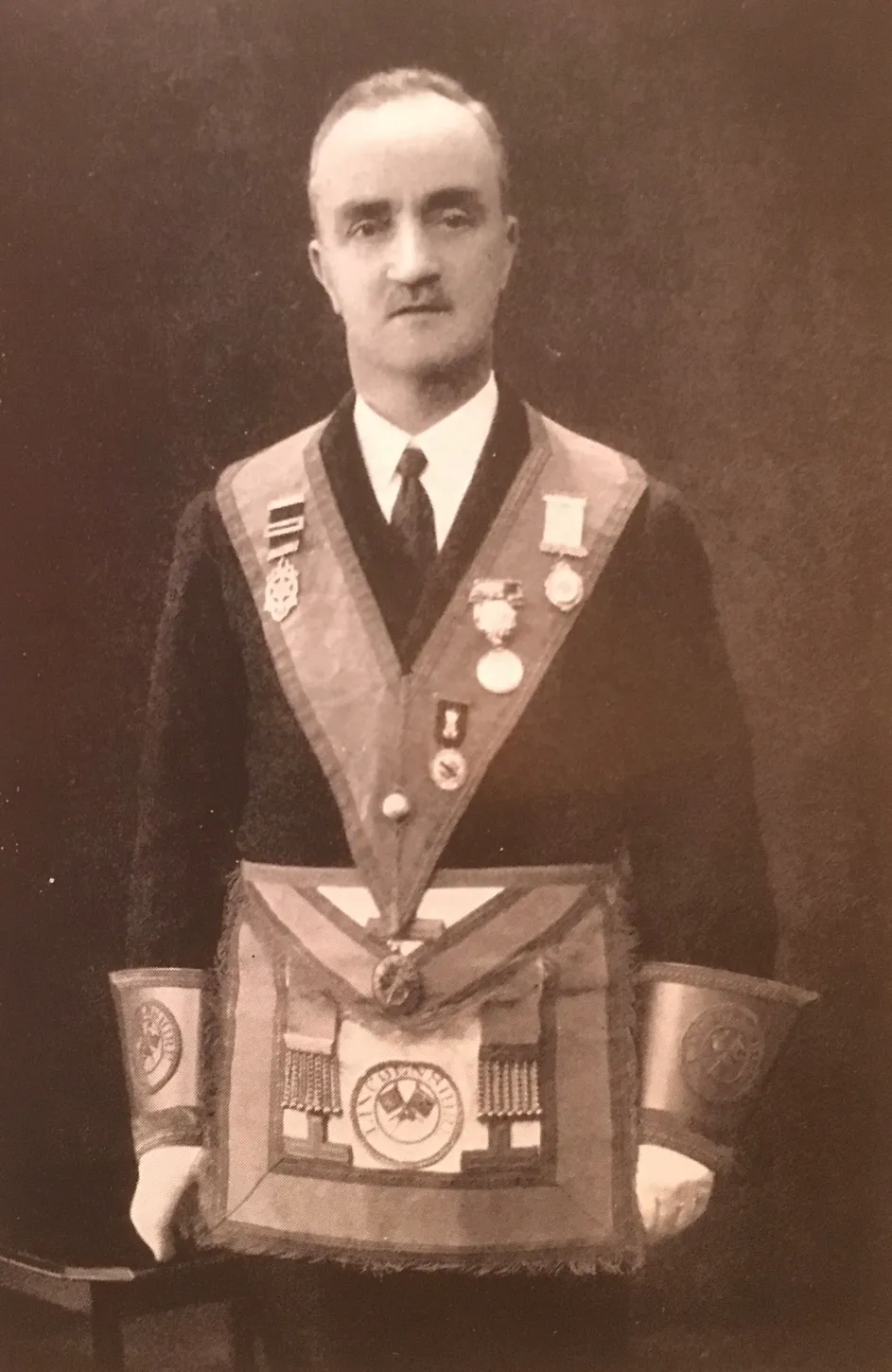 Portrait of W.Bro. John Thomas Walker, first Worshipful Master of Bawtry Lodge