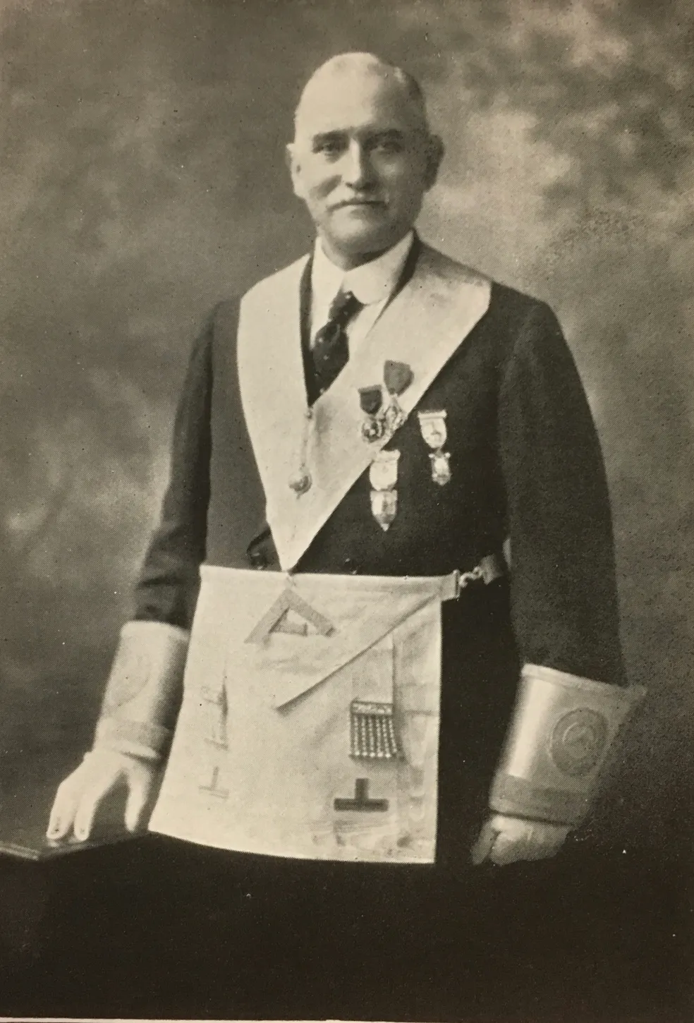 Portrait of W.Bro. J.A.Saunders