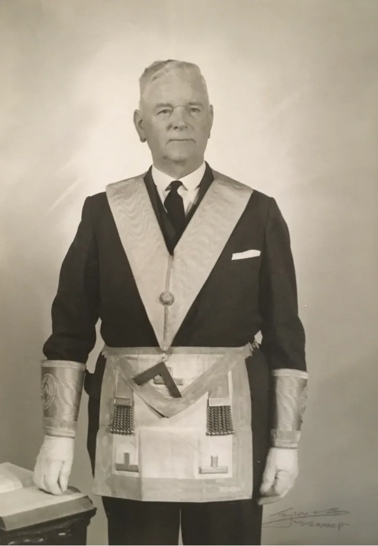 Portrait of W.Bro. A.F.Needham